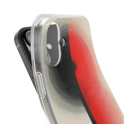 Red Lite Phone Case for iPhone - Split Signal Red
