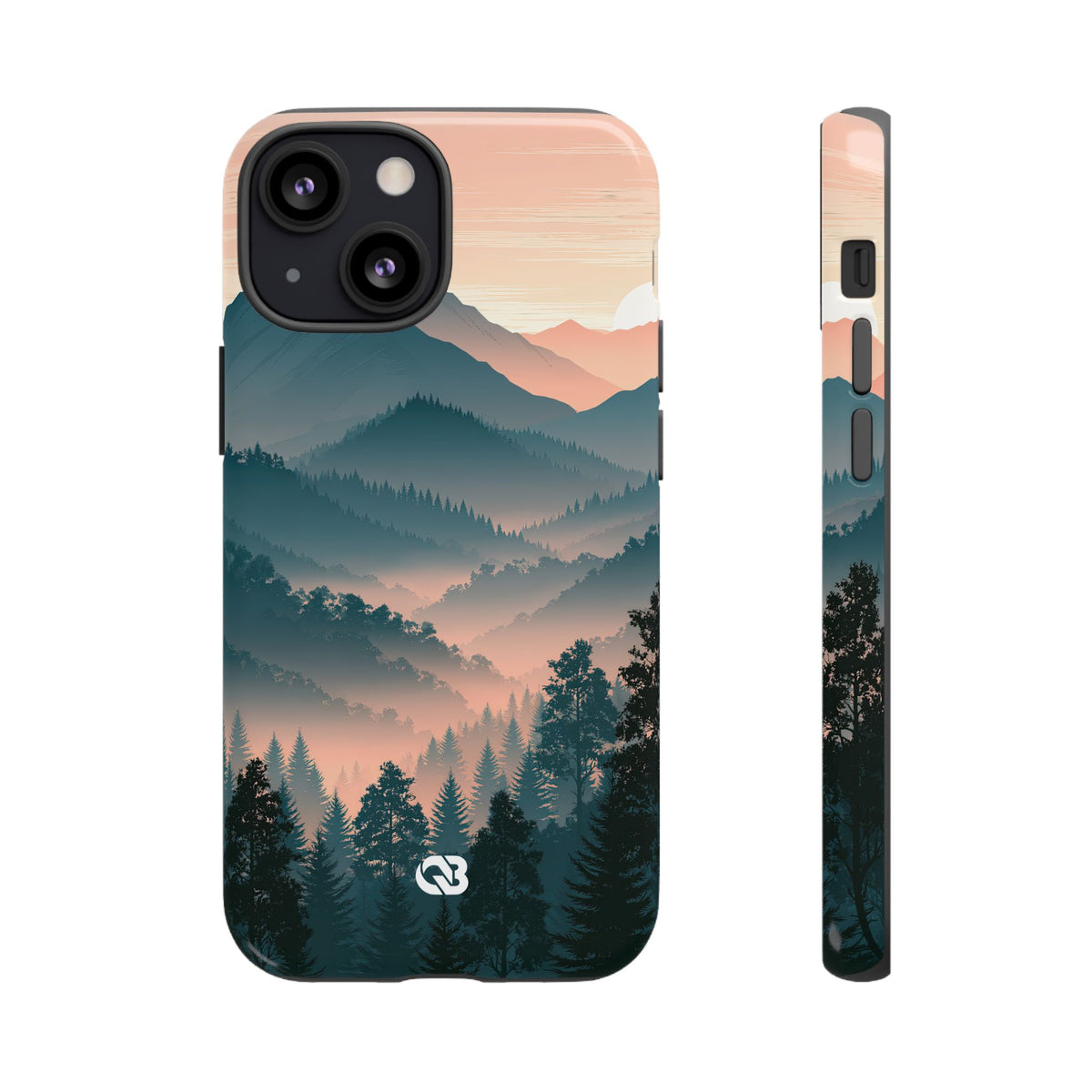 Misty Pine Summit · Tough Phone Case for iPhone · Green