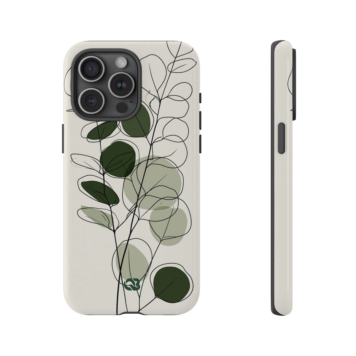 Eucalyptus Foliage Study · Tough Phone Case for iPhone · Green