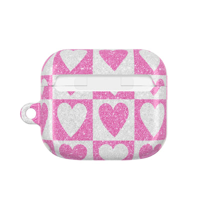 Kimalteleva Heartgrid - AirPods Case