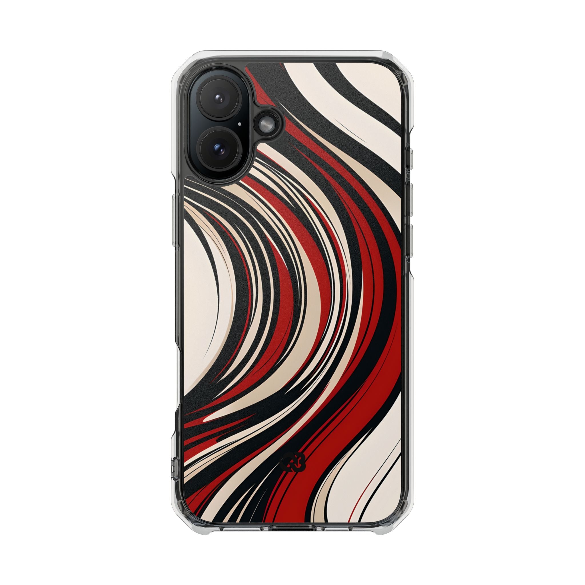 Karmesin Fluss Wellen · Impact Handyhülle für iPhone · Magsafe