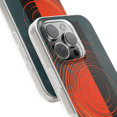 Teal Lite Phone Case for iPhone - Burnt Slate Radial