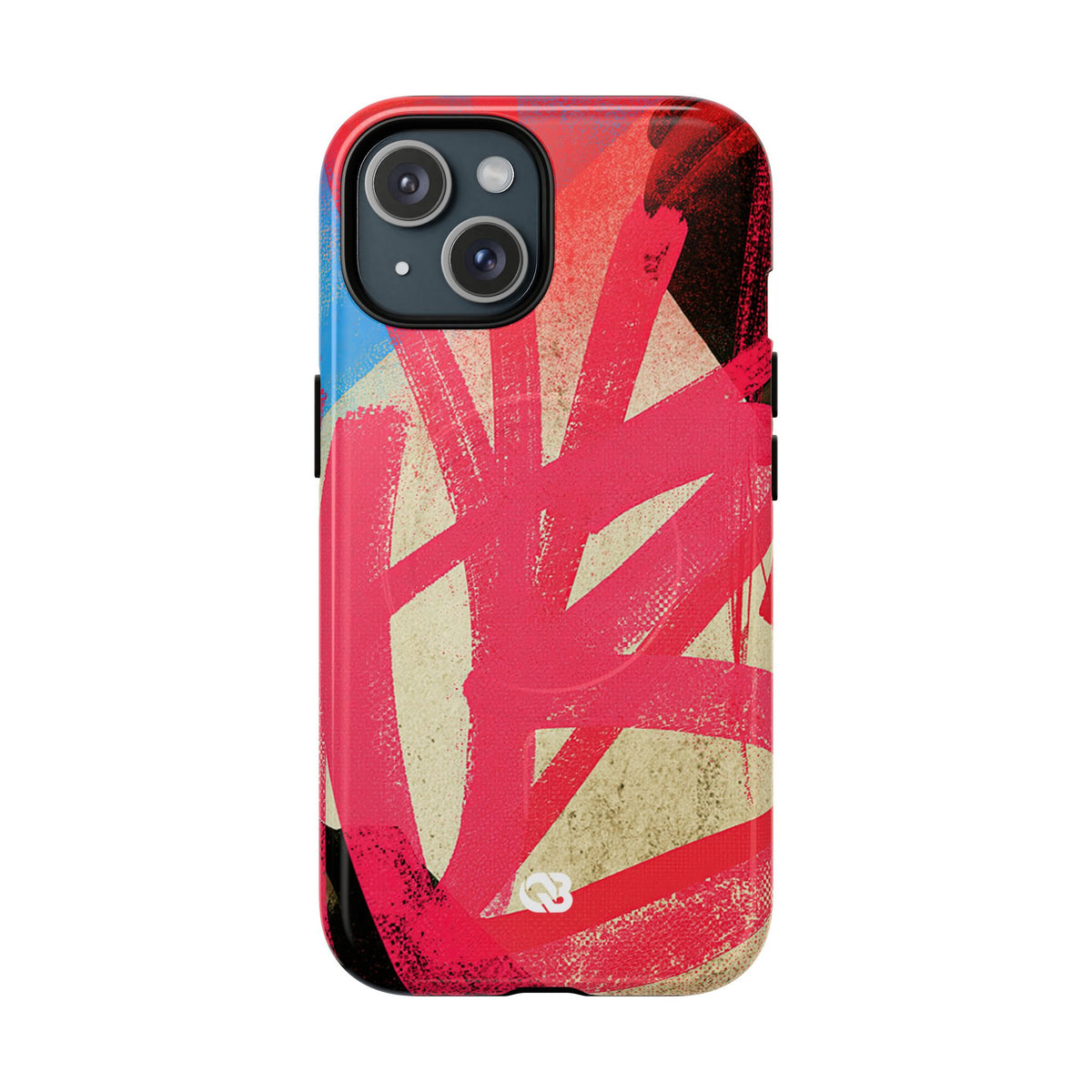 Neon Spray Tag · Tough 2.0 Magnetic Phone Case for iPhone · Pink