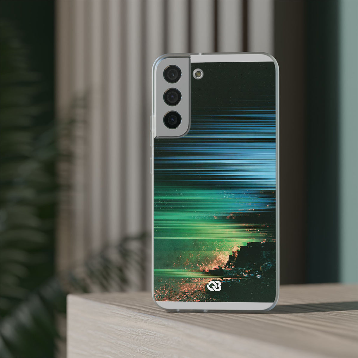 Digital Shoreline Drift · Lite Phone Case for Samsung · Teal