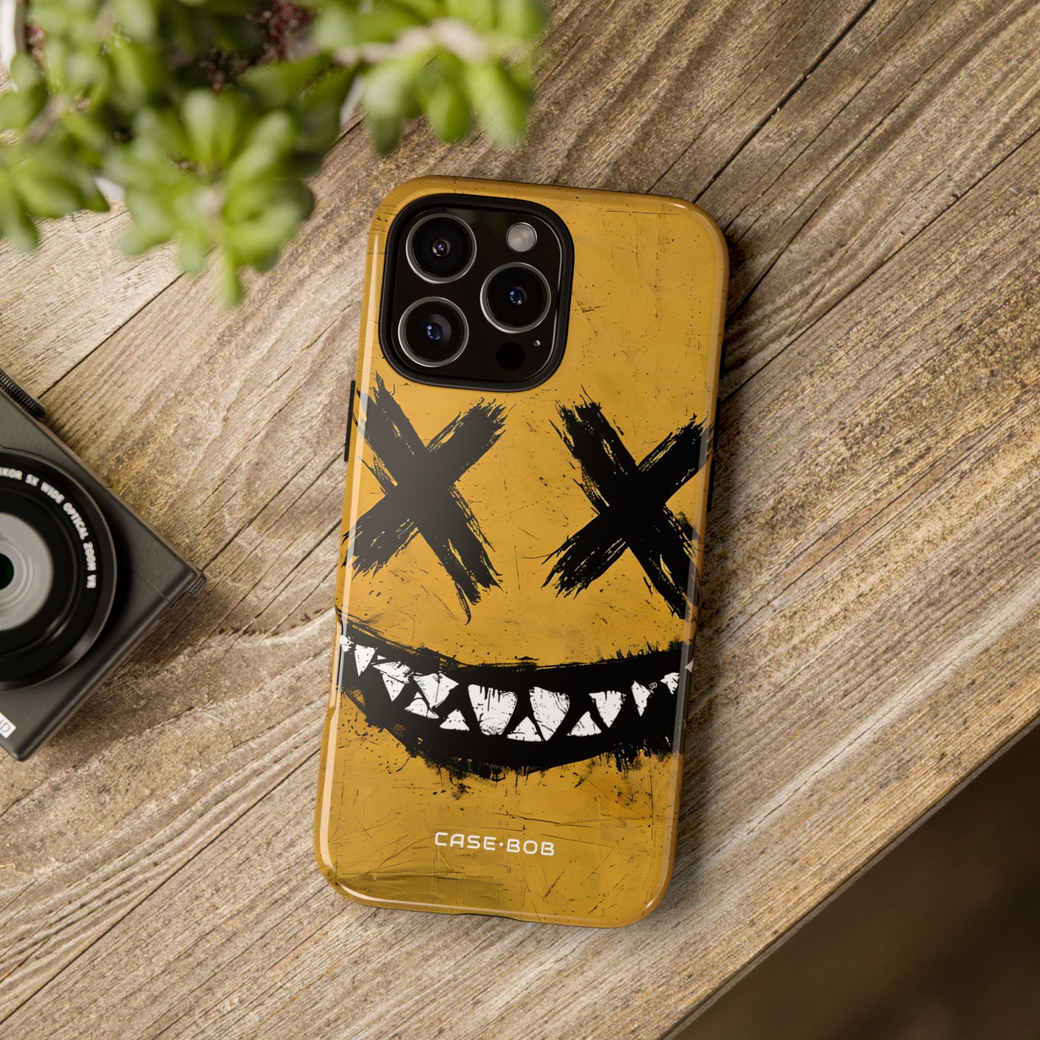 Jagged Smile Yellow iPhone 16 Pro Max Case - Tough