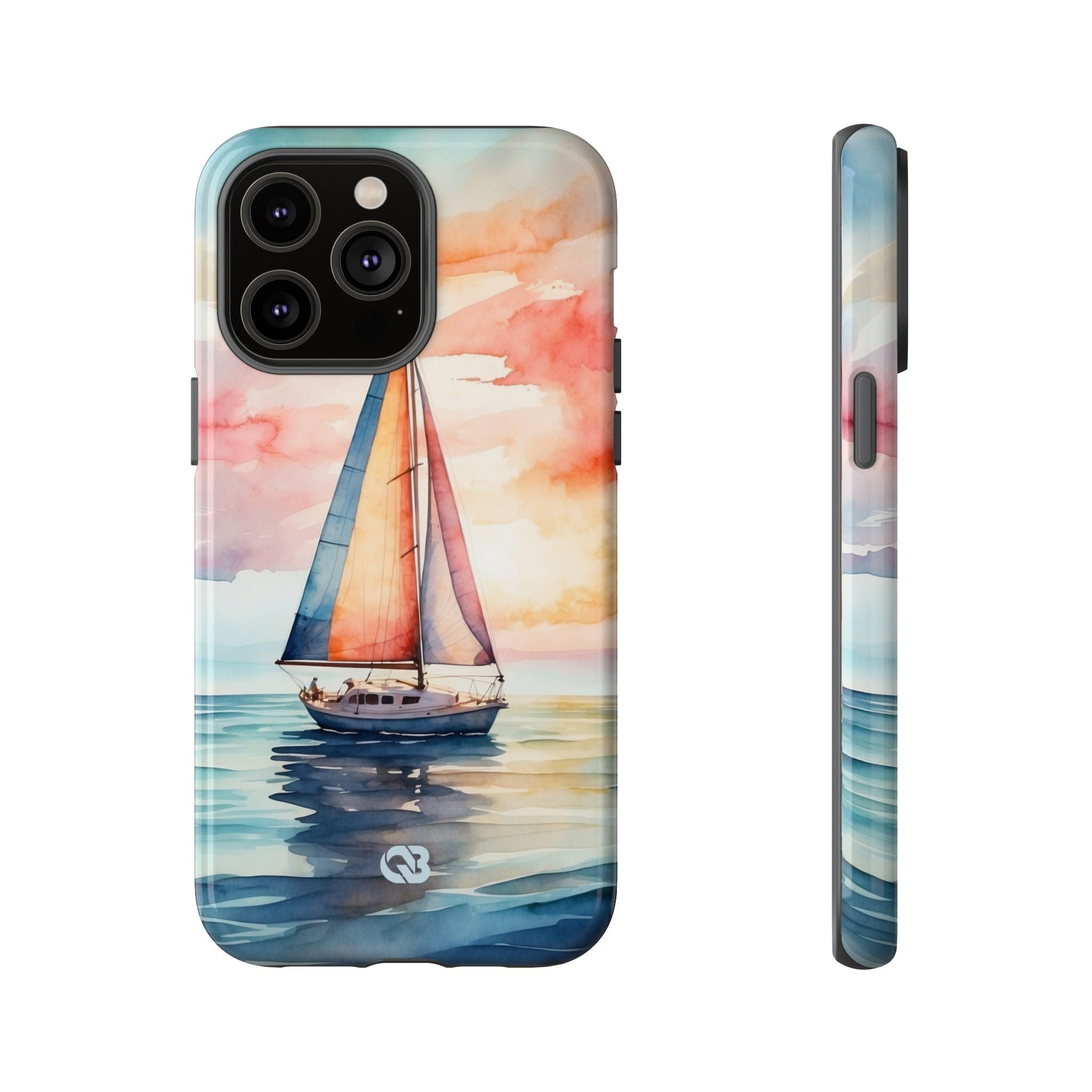 Crimson Horizon Sail · Tough Hoesje voor iPhone