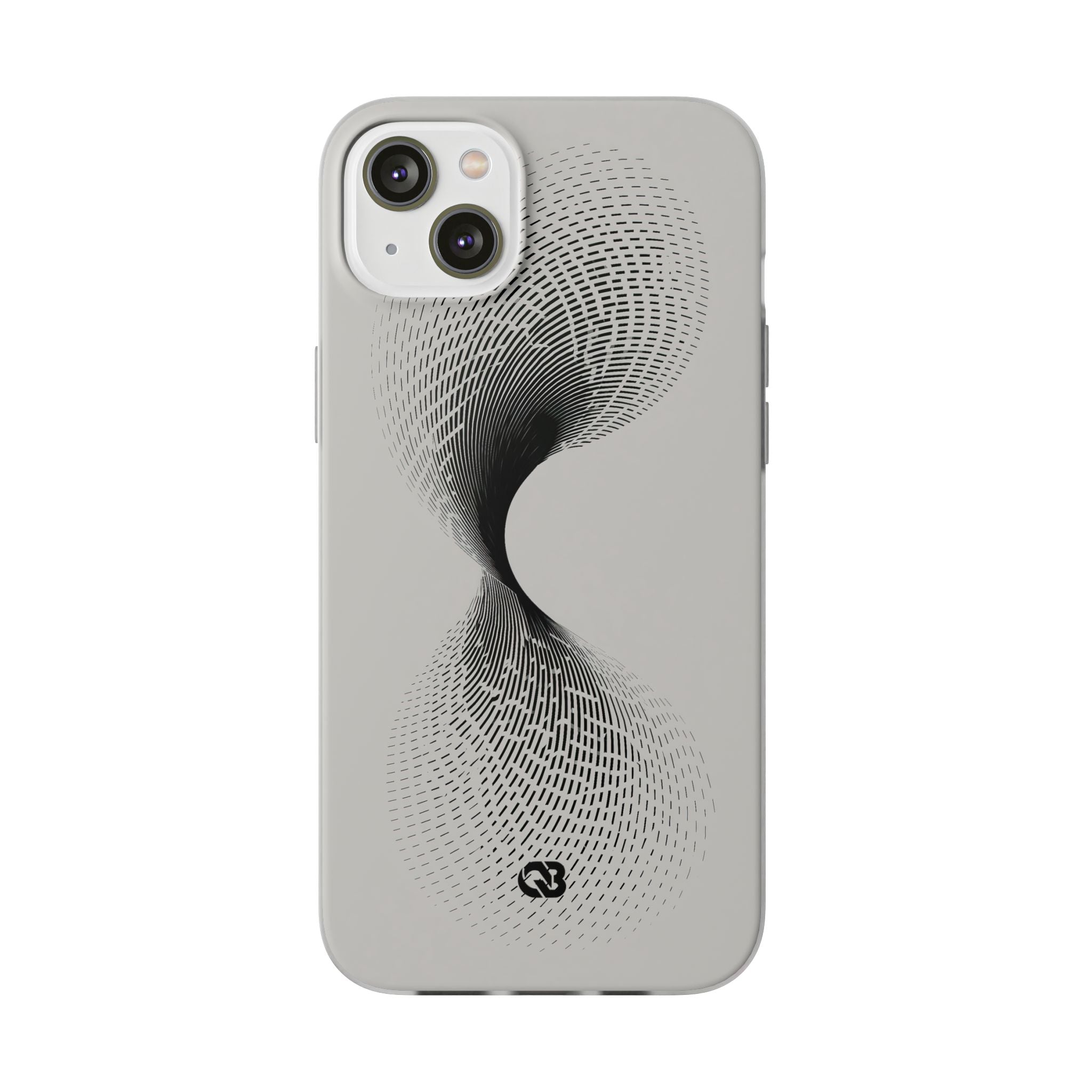 White Lite Phone Case for iPhone - Linear Torsion Grid