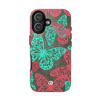 Electric Papillon · Tough Phone Case for iPhone · Pink