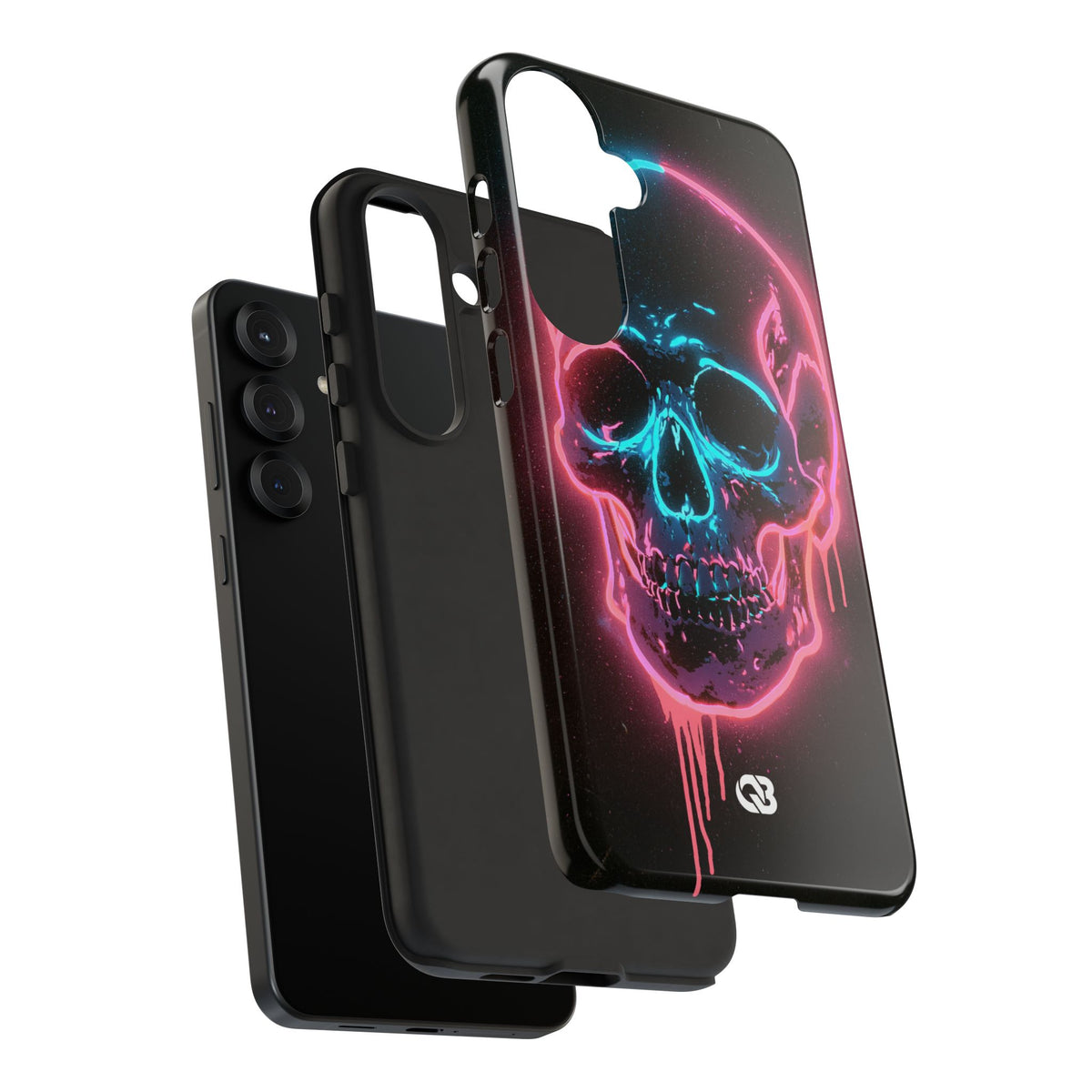Neon Drip Skull · Tough Phone Case for Samsung · Black
