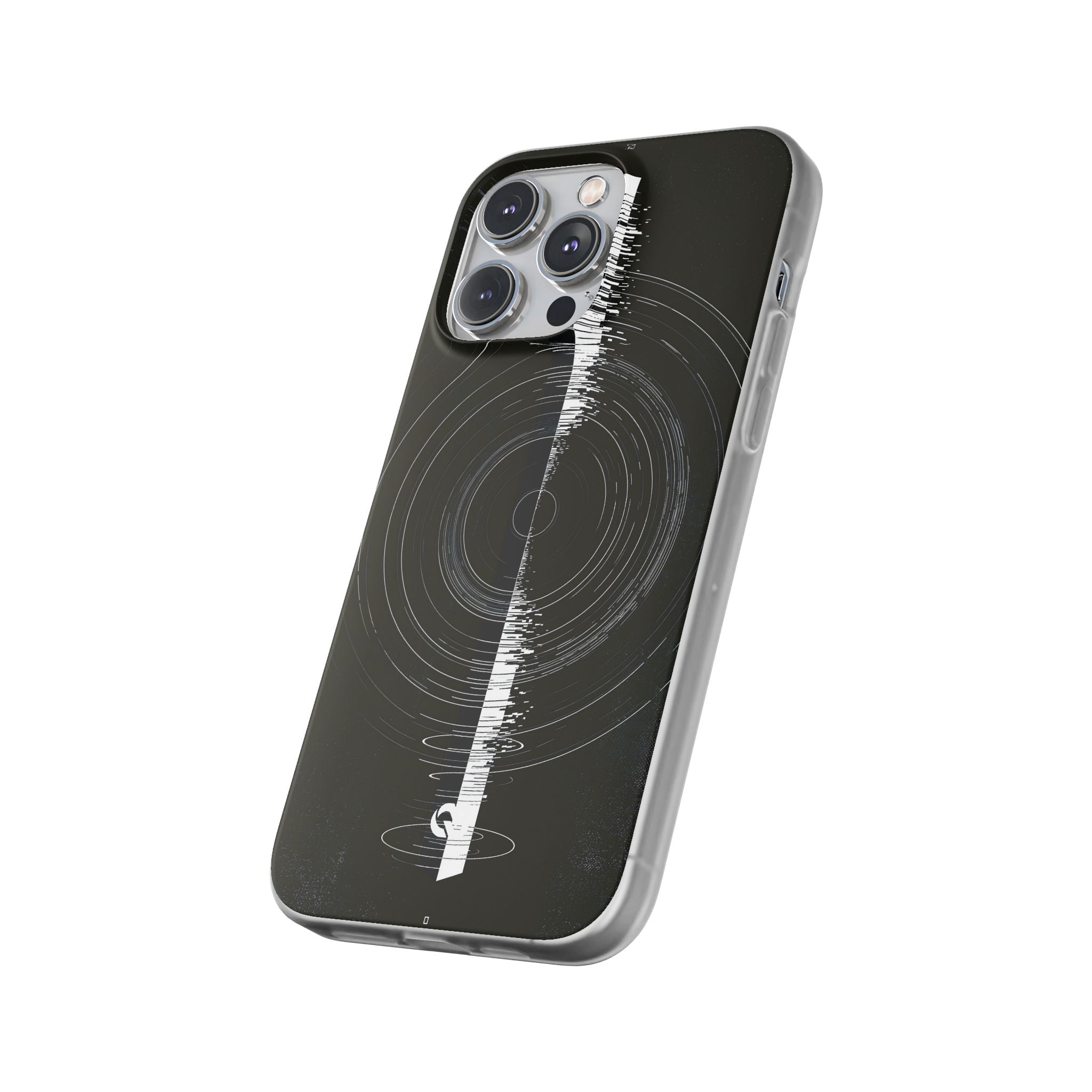Black Lite Phone Case for iPhone - Obsidian Orbital Signal