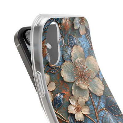Gilded Blossom Reverie · Lite Phone Case for iPhone ·  Teal