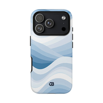 Blue Tough Phone Case for iPhone - Glacial Indigo Flow