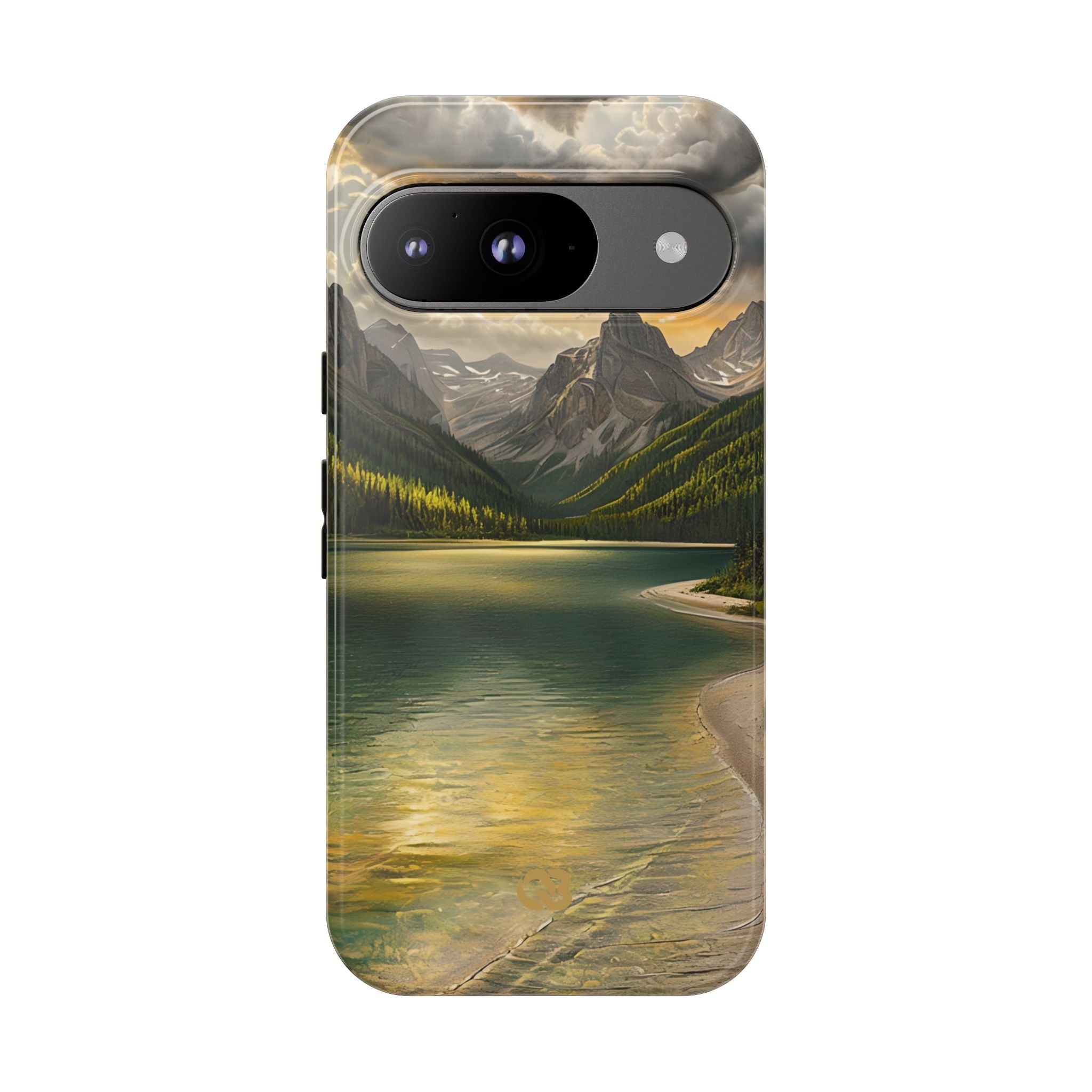 Gilded Mountain Lake · Tough Etui na telefon dla Google Pixel