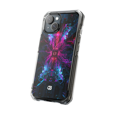 Neural Circuit Core · Clear Impact Magnetic Phone Case for iPhone ·  Black