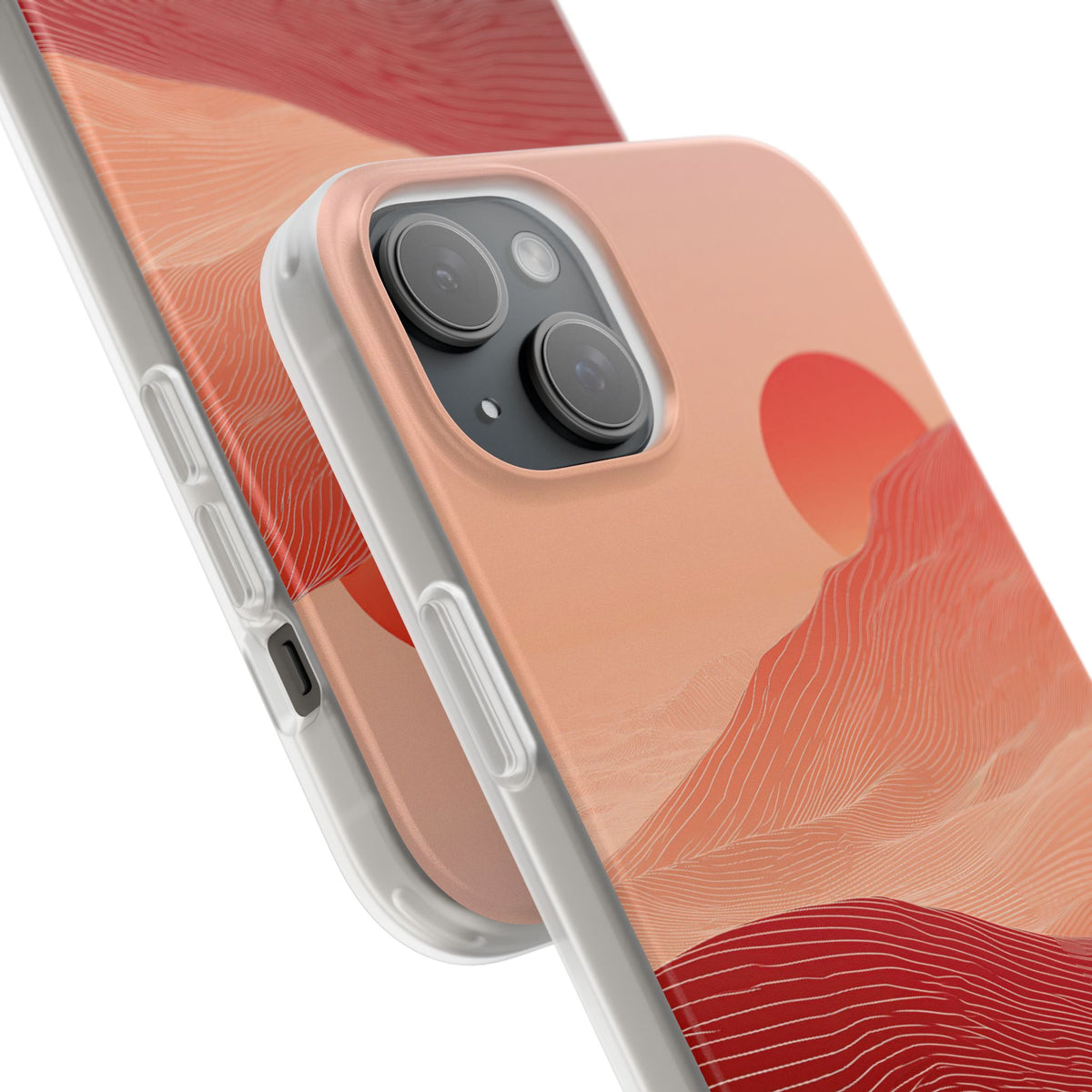 Crimson Dune Horizon · Lite Phone Case for iPhone ·  Red