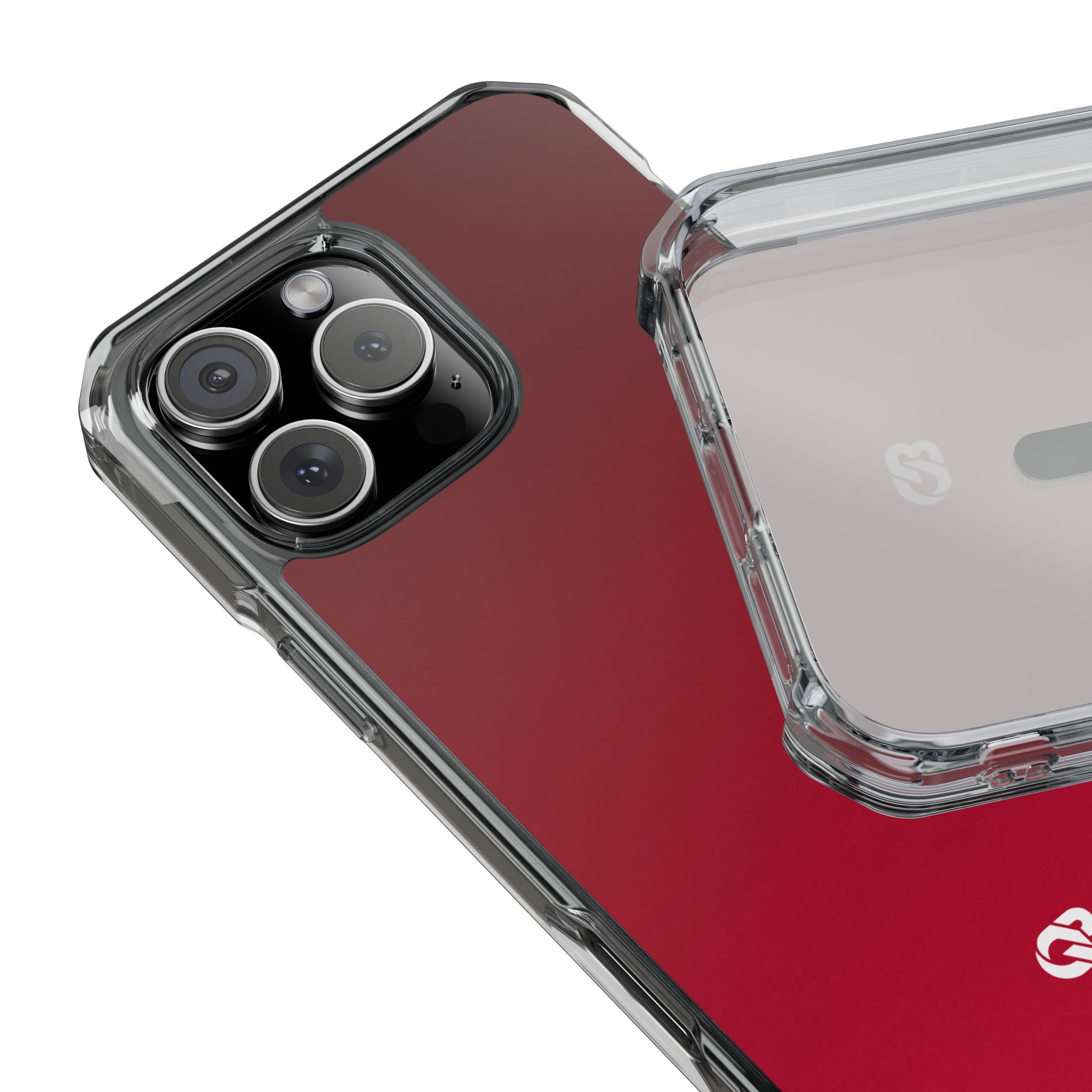 Red Impact MagSafe Phone Case for iPhone - Crimson Velvet Fade