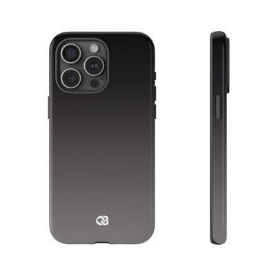 Grey Tough Phone Case for iPhone - Obsidian Ash Fade
