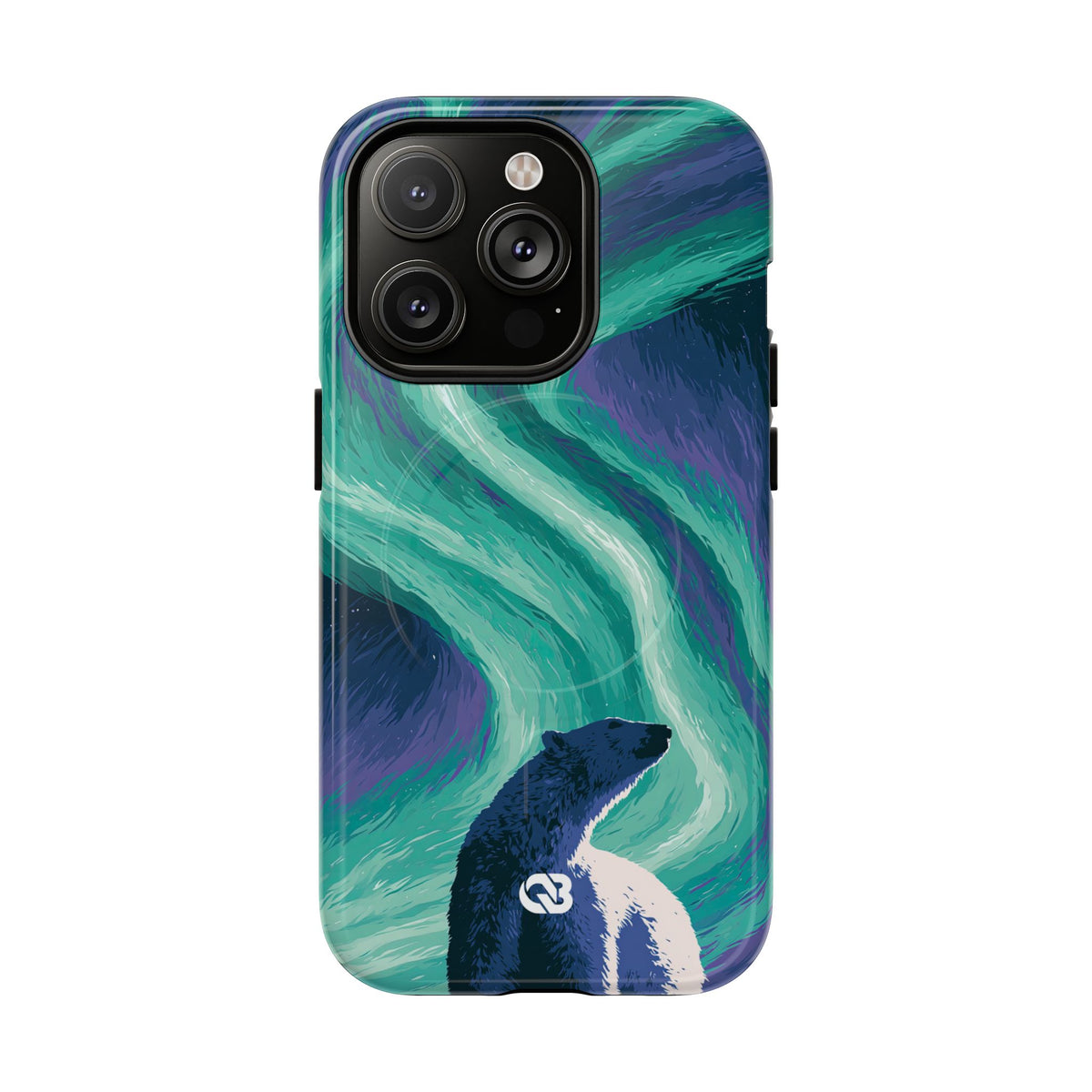 Arctic Aurora Bear · Tough 2.0 Magnetic Phone Case for iPhone · Teal