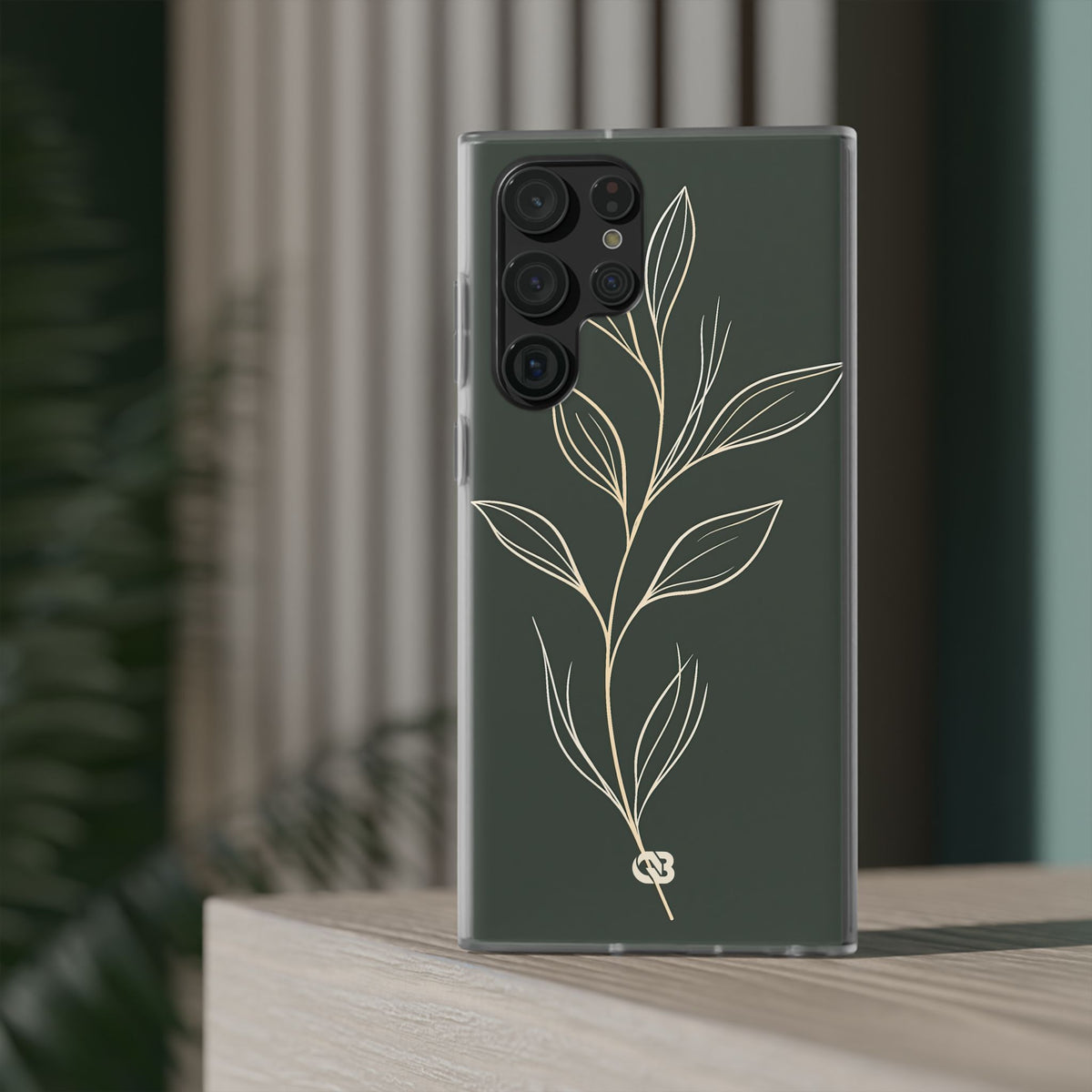 Minimal Botanical Stem · Lite Phone Case for Samsung · Green