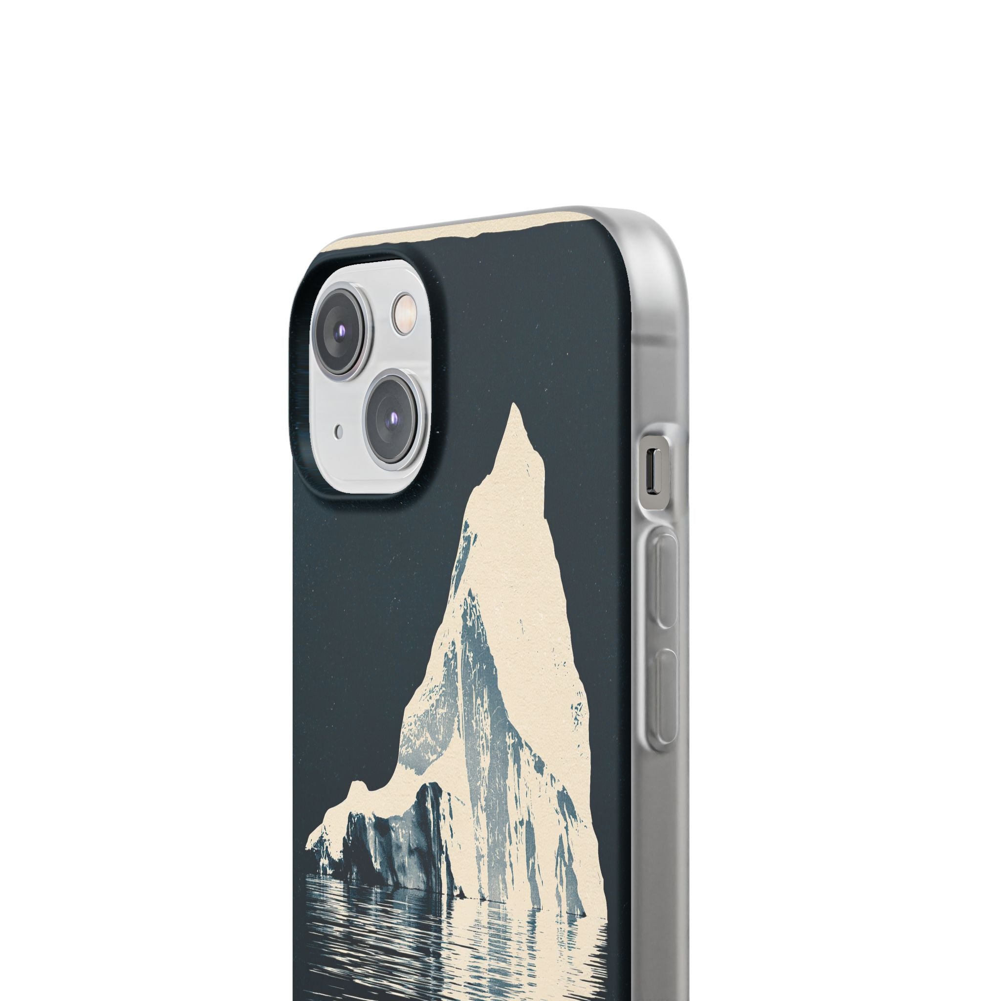 Blue Lite Phone Case for iPhone - Frozen Navy Monolith