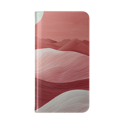 White Orb Dunes - Samsung S23+ Case - Wallet