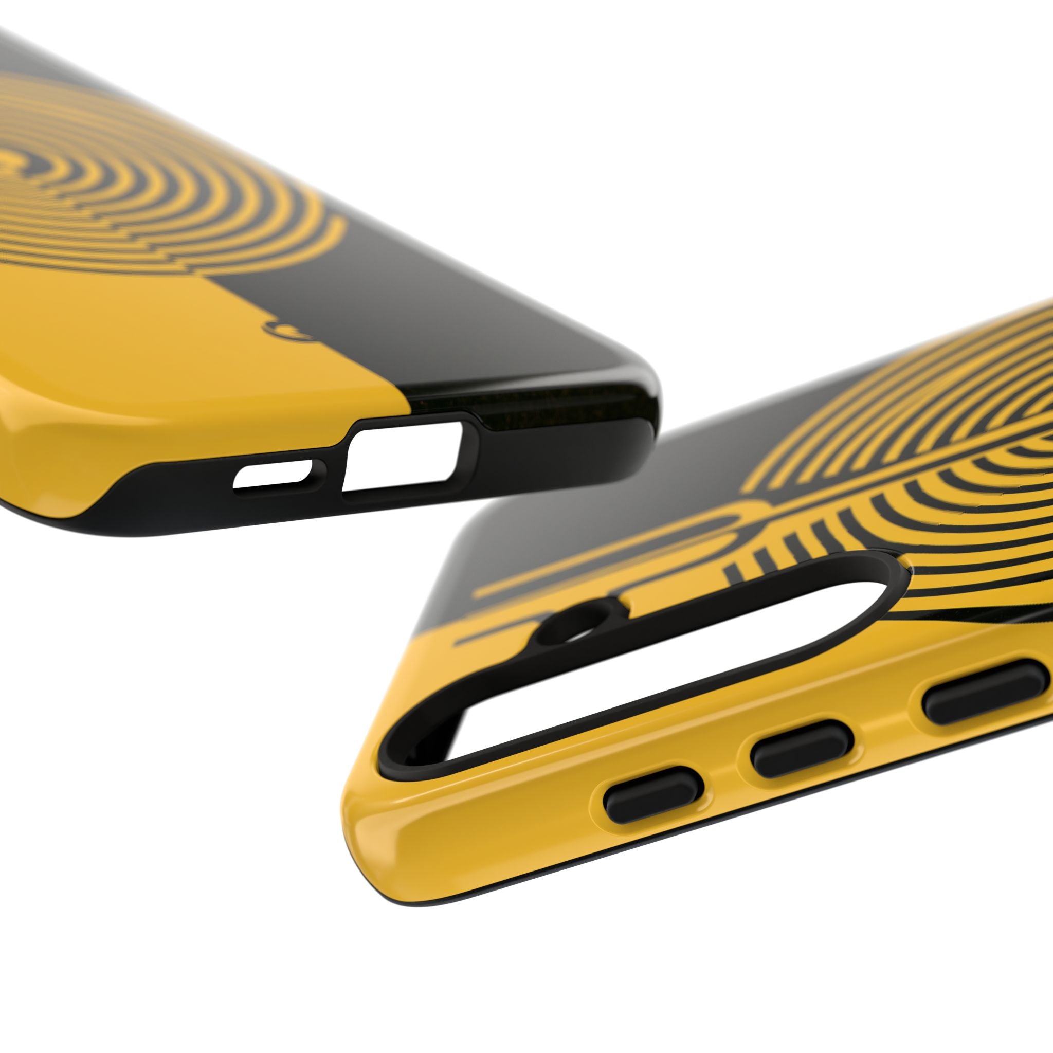 Yellow Tough Phone Case for Samsung - Voltage Sector Pulse
