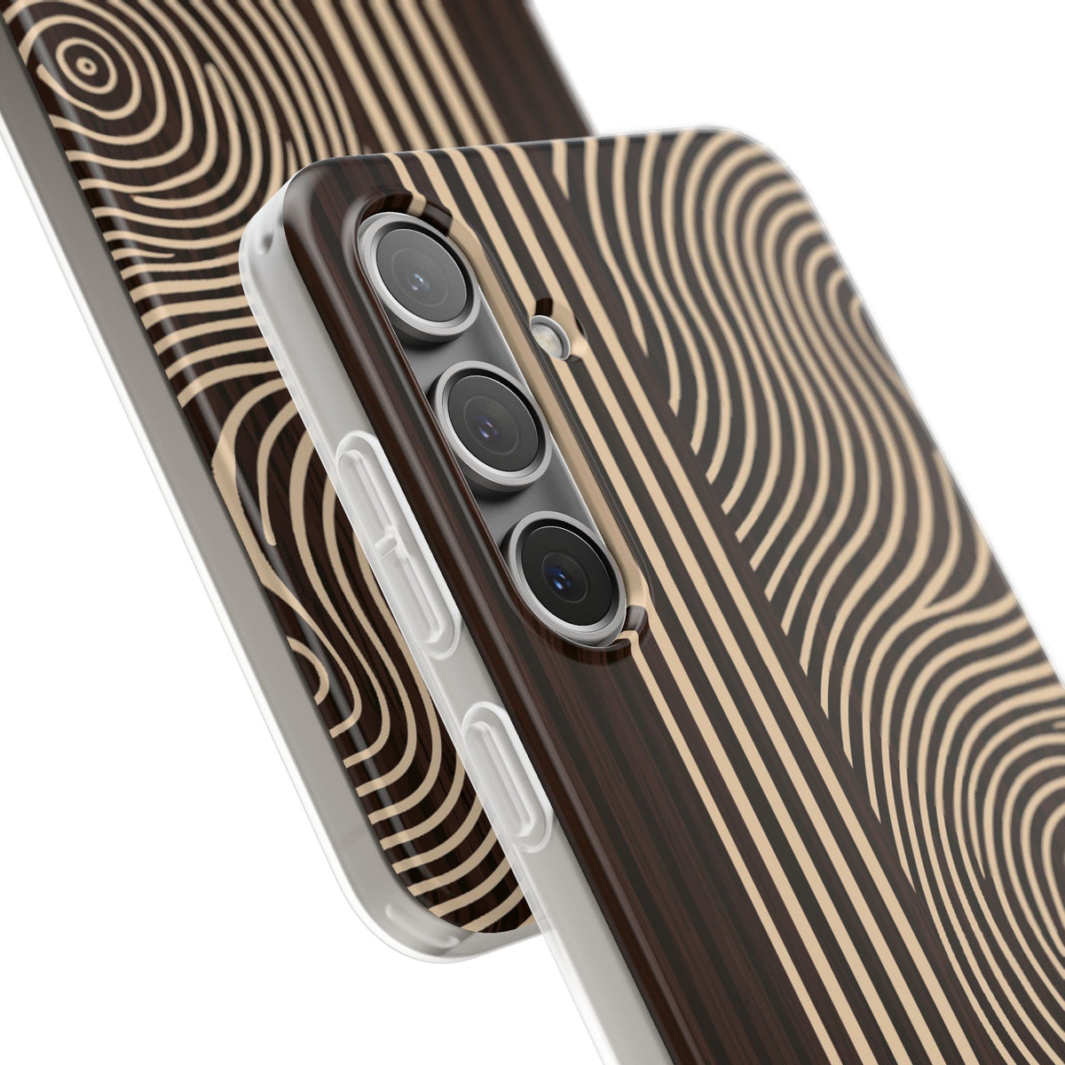 Timber Ring Contour · Lite Phone Case for Samsung · Brown