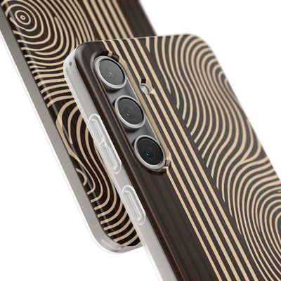 Timber Ring Contour · Lite Phone Case for Samsung · Brown