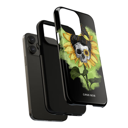 Sunflower Skull iPhone 14 Pro Max Case - Tough+