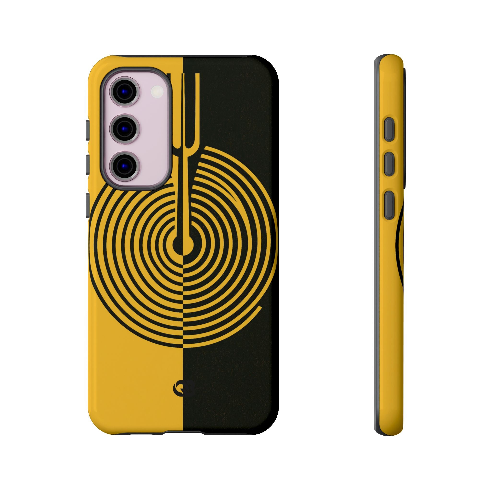 Yellow Tough Phone Case for Samsung - Voltage Sector Pulse