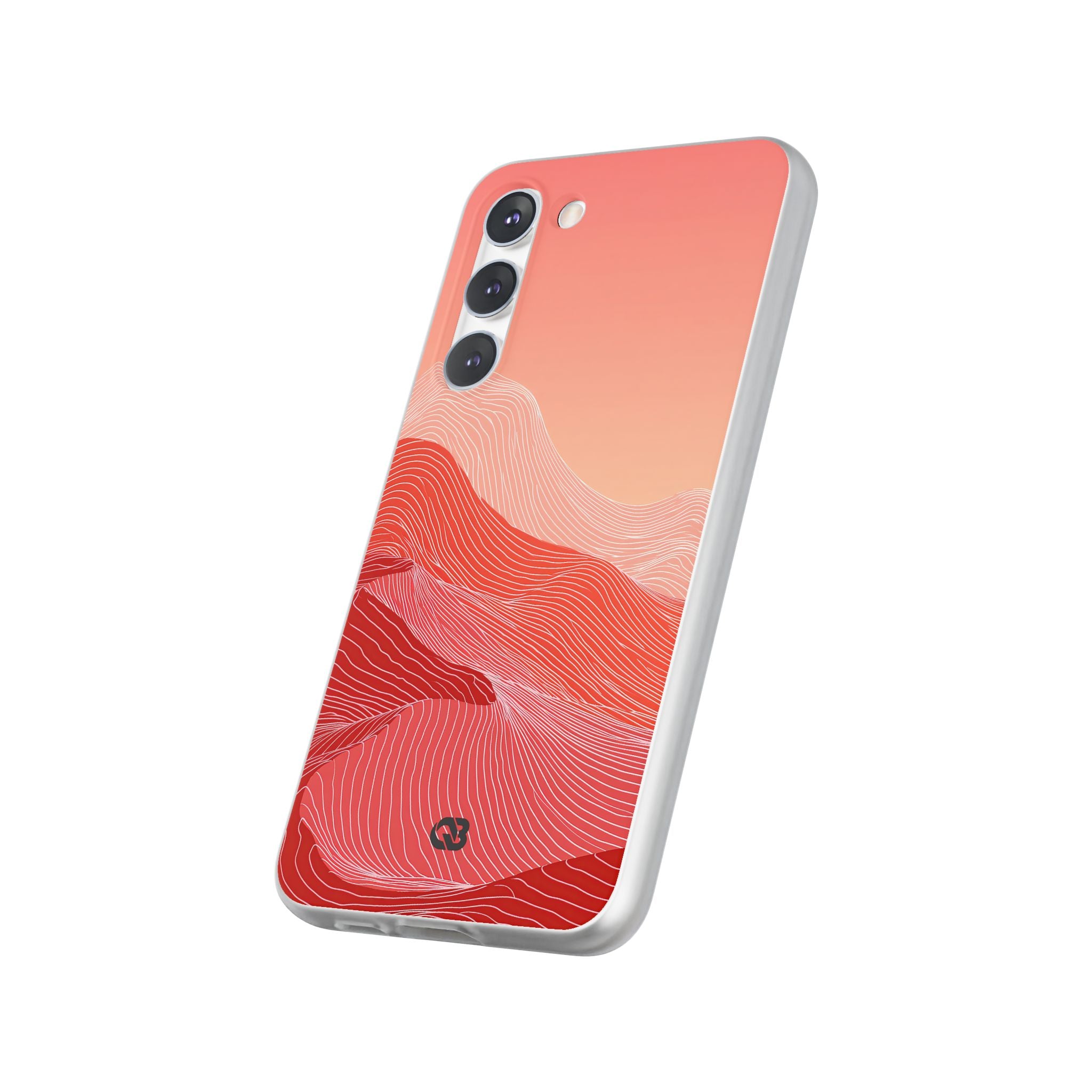 Red Lite Phone Case for Samsung - Crimson Ridge Contour