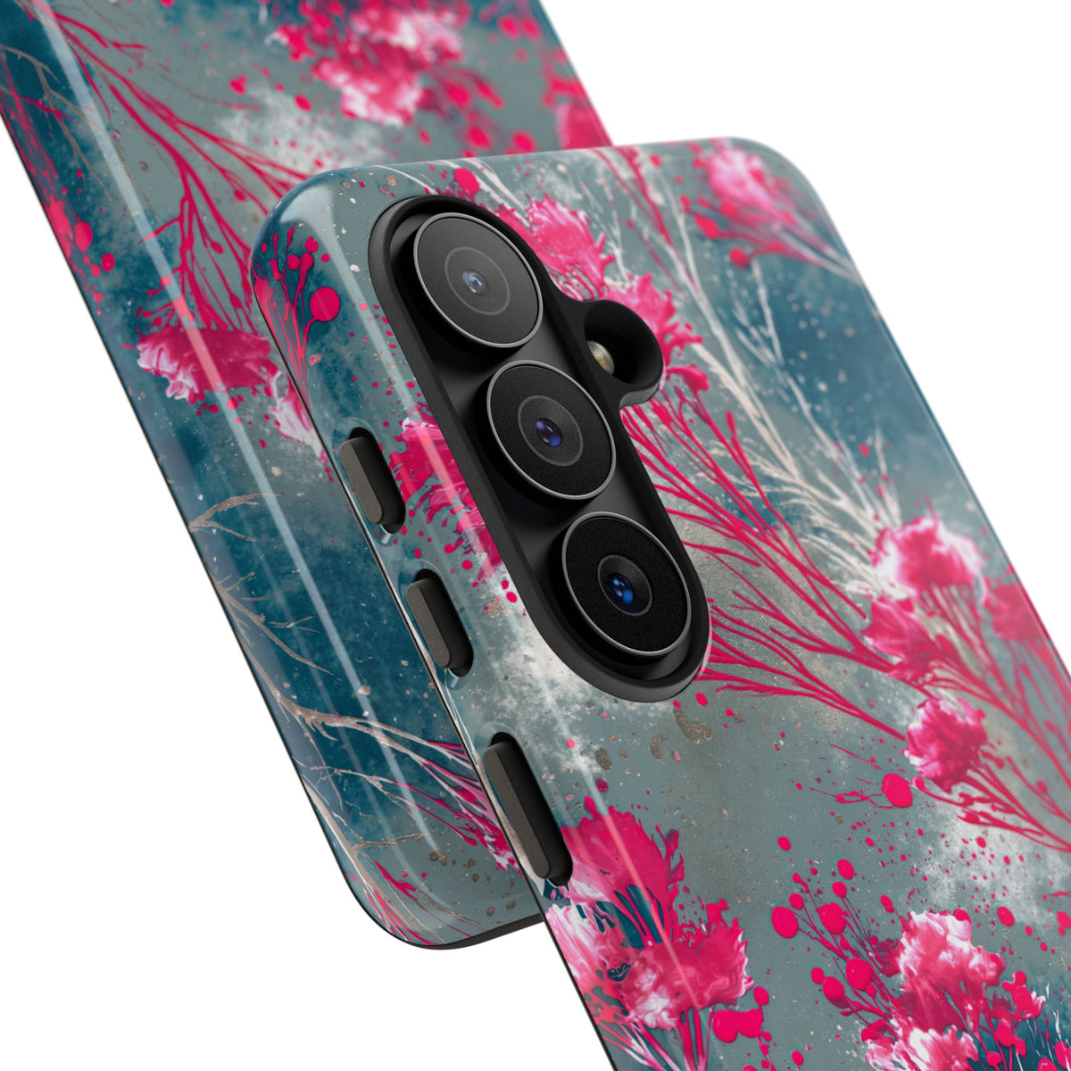 Cyber Blossom · Tough Phone Case for Samsung · Teal