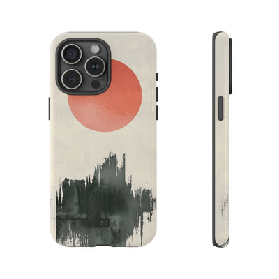 Crimson Sun Strokes · Coque de téléphone Tough pour iPhone