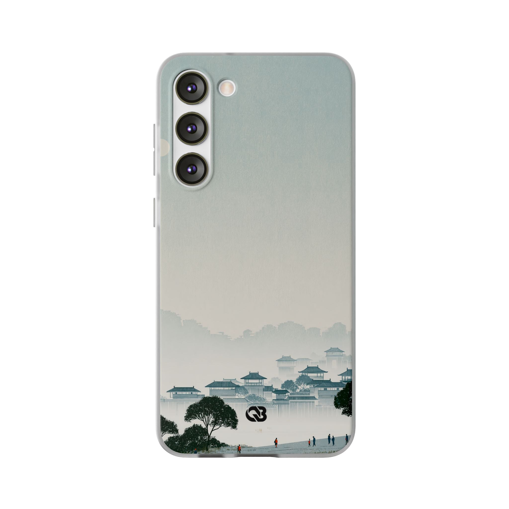 Blue Lite Phone Case for Samsung - Mist Valley Pagoda
