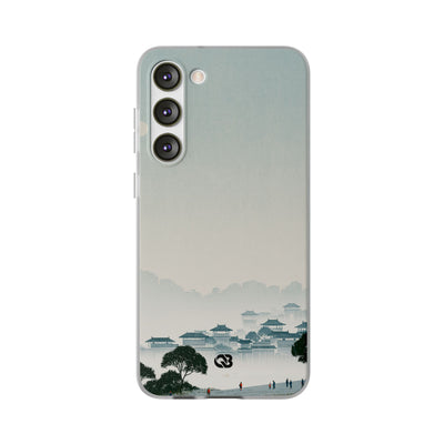 Blue Lite Phone Case for Samsung - Mist Valley Pagoda