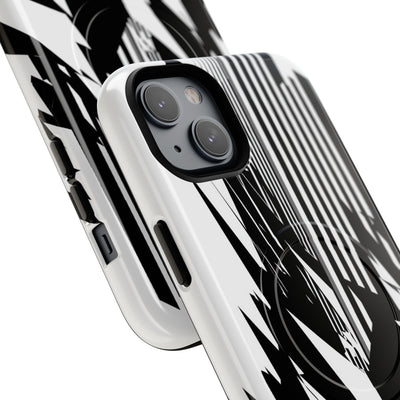 White Tough 2.0 Magsafe Phone Case for iPhone - Shattered Vector Spire