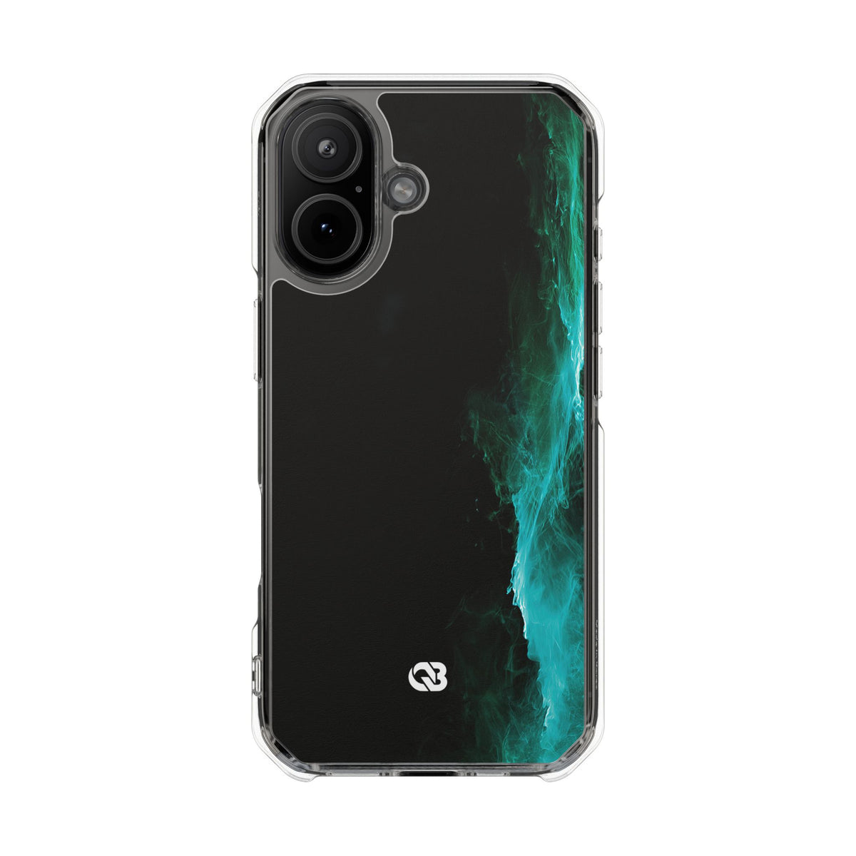 Luminous Plume · Clear Impact Magnetic Phone Case for iPhone · Teal