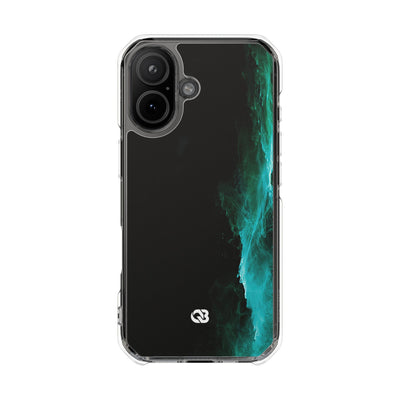 Luminous Plume · Clear Impact Magnetic Phone Case for iPhone · Teal