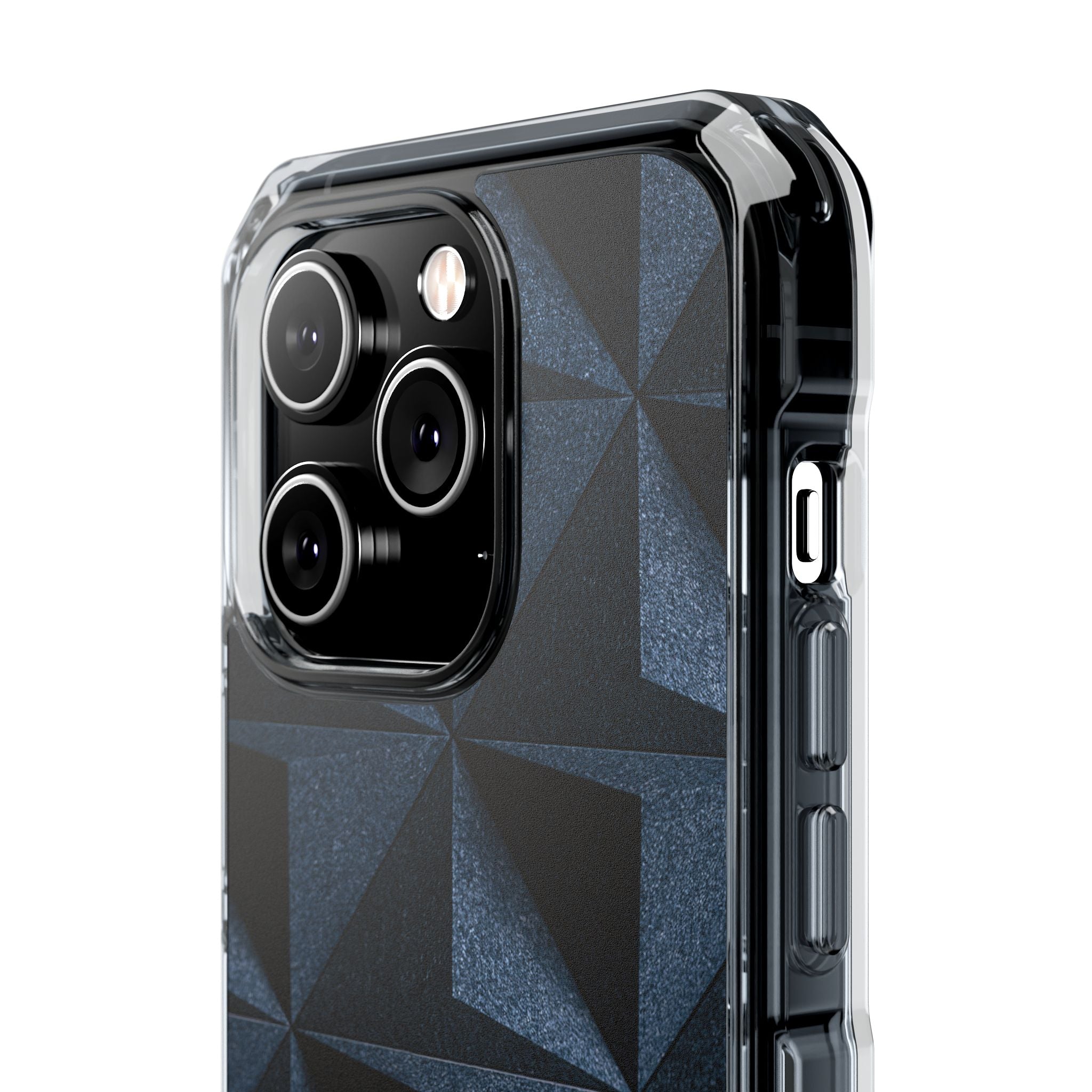 Blue Impact MagSafe Phone Case for iPhone - Indigo Basalt Facets