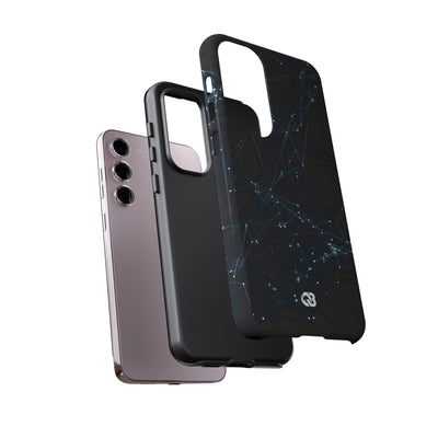 Black Tough Phone Case for Samsung - Arctic Neural Mesh
