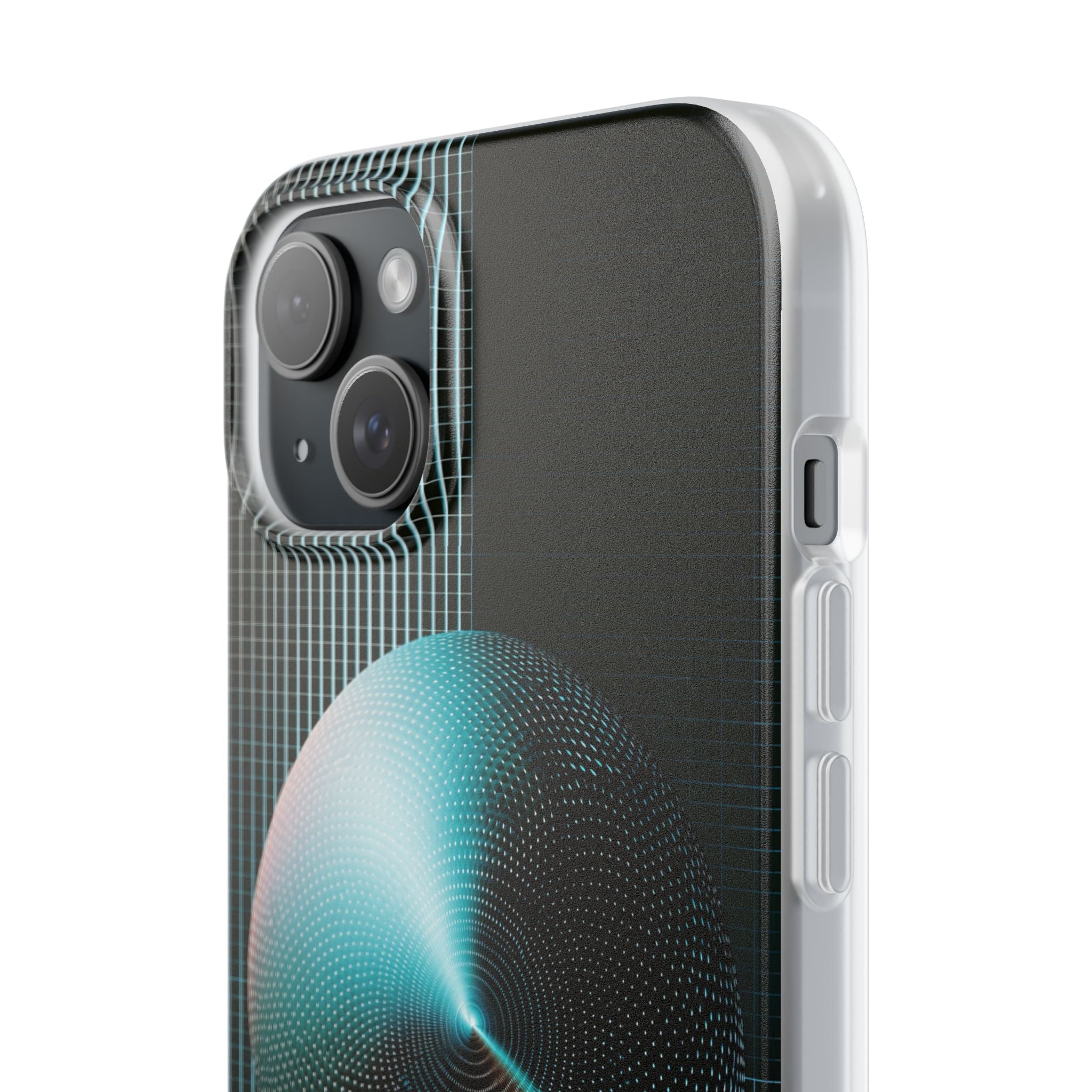 Blue Lite Phone Case for iPhone - Cyan Vector Sphere