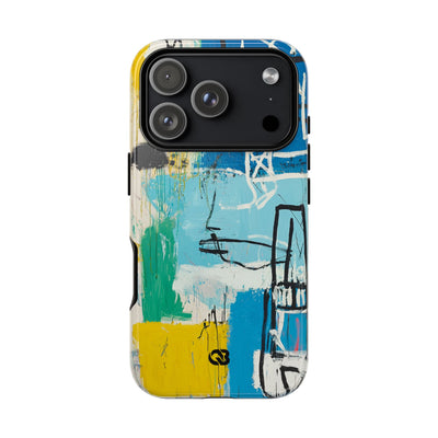 Azure Urban Scribble · Tough Phone Case for iPhone