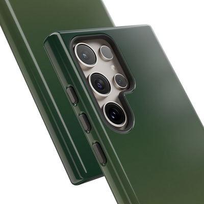 Green Tough Phone Case for Samsung - Shadow Moss Grain