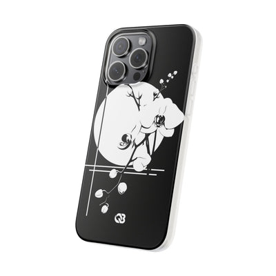 Black Lite Phone Case for iPhone - Lunar Orchid Grid