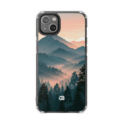 Teal Impact MagSafe Phone Case for iPhone - Alpine Teal Horizon