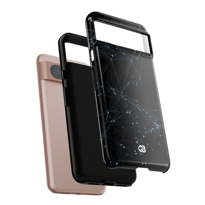 Black Tough Phone Case for Google Pixel - Arctic Neural Mesh