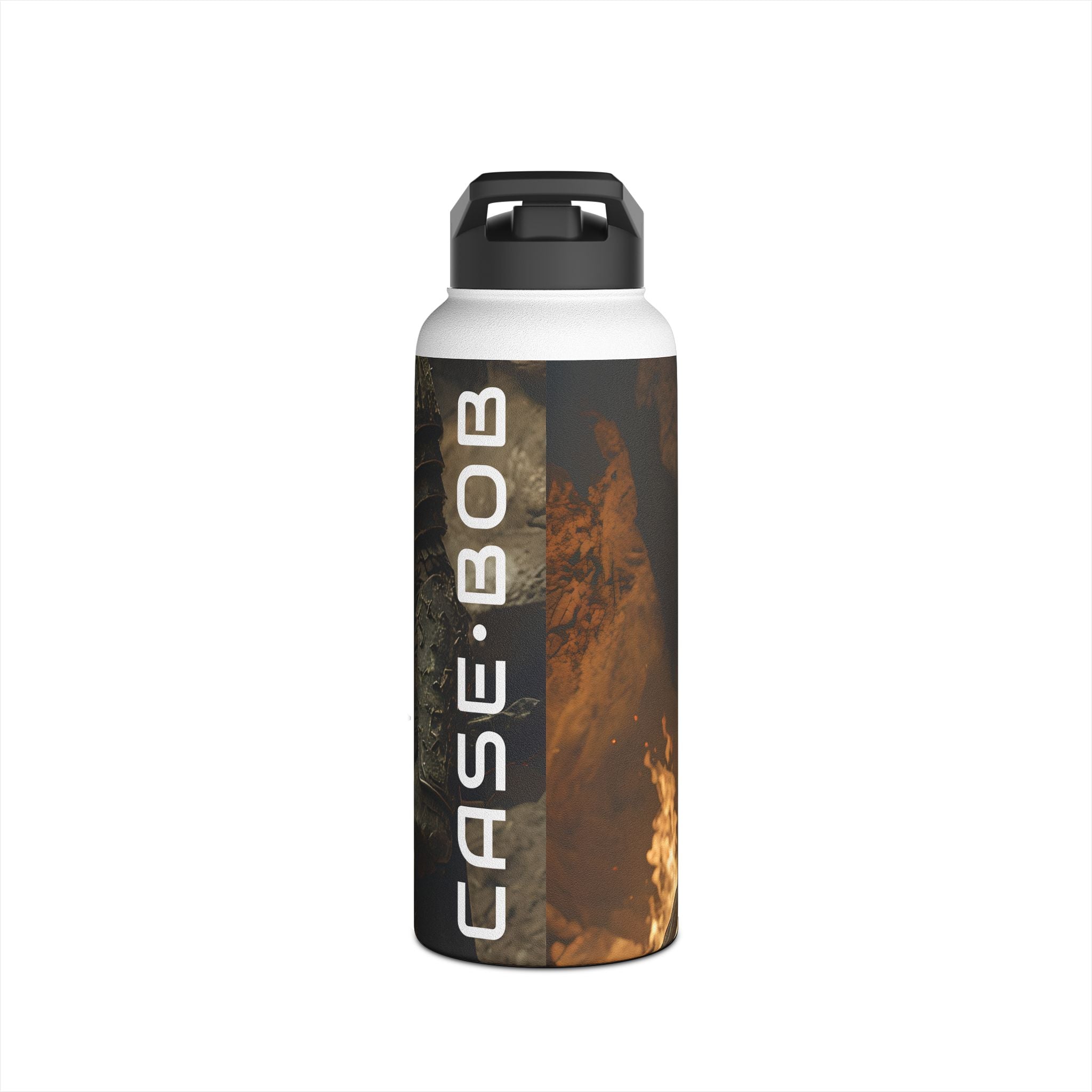 Horned Warrior Flame - Stainless Steel Water Bottle