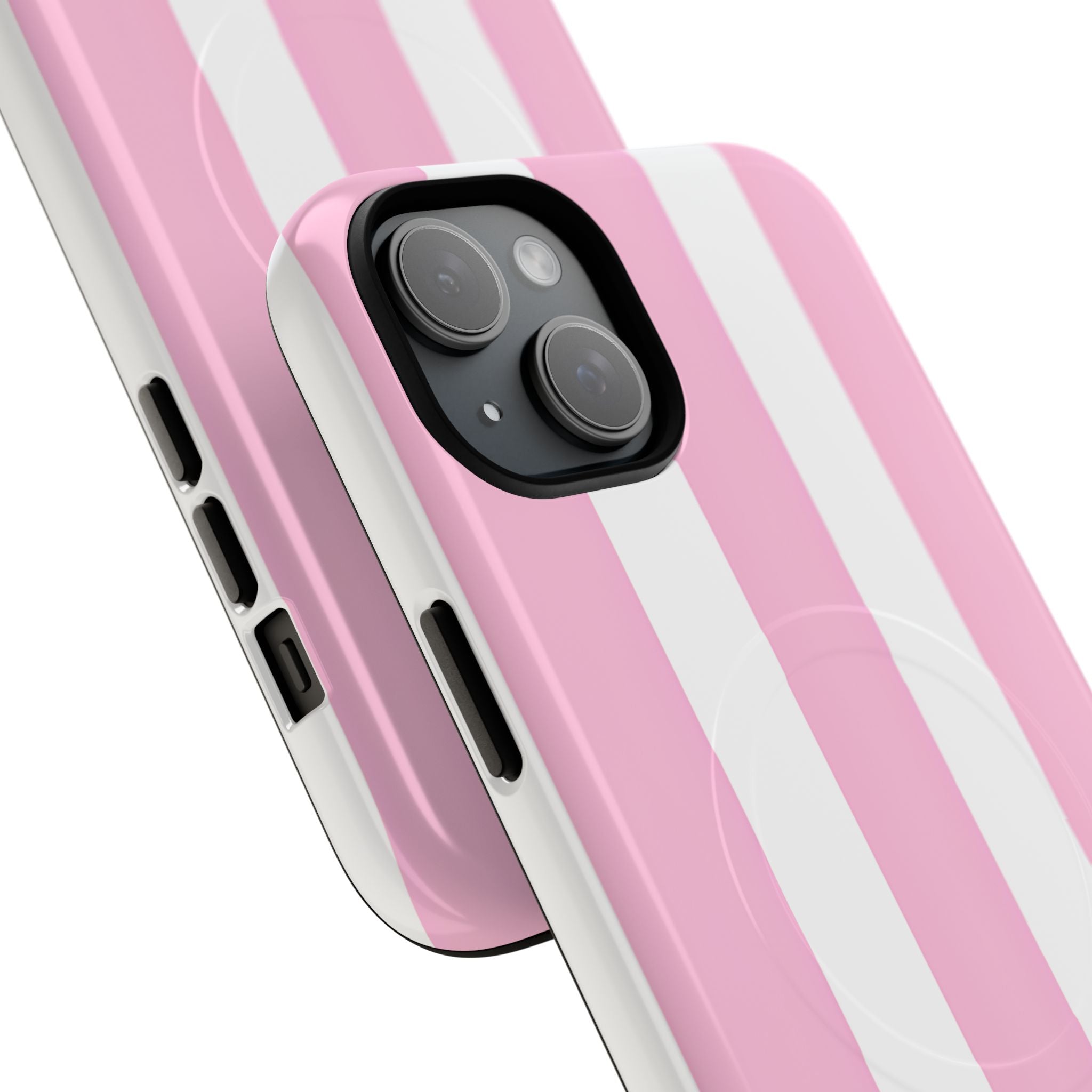 Soft Pink Stripe · Tough+ Magsafe