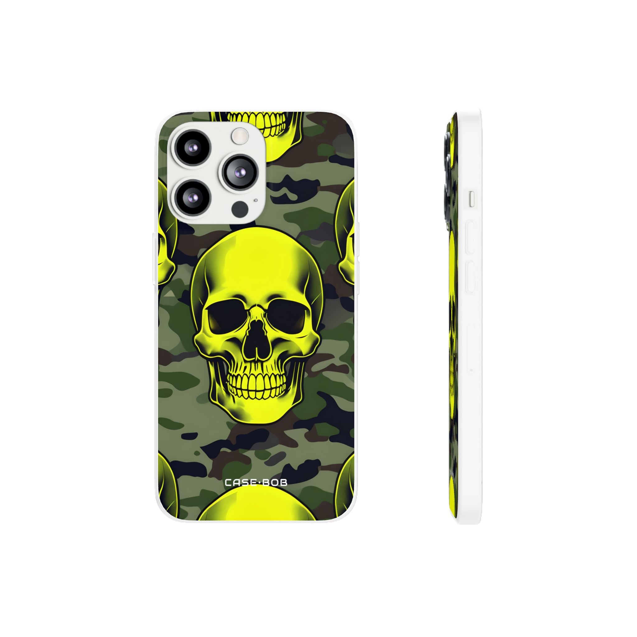 Neon Skull Camo iPhone 13 Pro - Soft