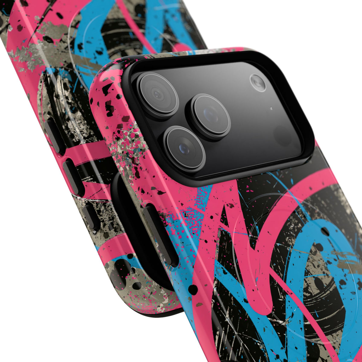 Cyber Splatter Flow · Tough 2.0 Magnetic Phone Case for iPhone · Pink
